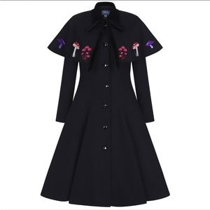 Collectif vintage Claudia in wonderland cape coat pinup 30s style limited